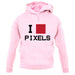 Pixel Heart unisex hoodie