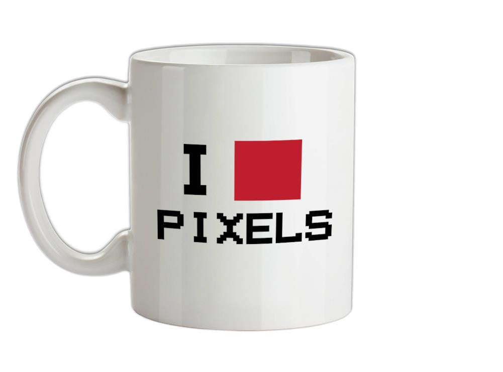 Pixel Heart Ceramic Mug