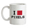 Pixel Heart Ceramic Mug