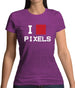 Pixel Heart Womens T-Shirt