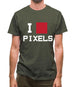 Pixel Heart Mens T-Shirt
