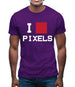 Pixel Heart Mens T-Shirt