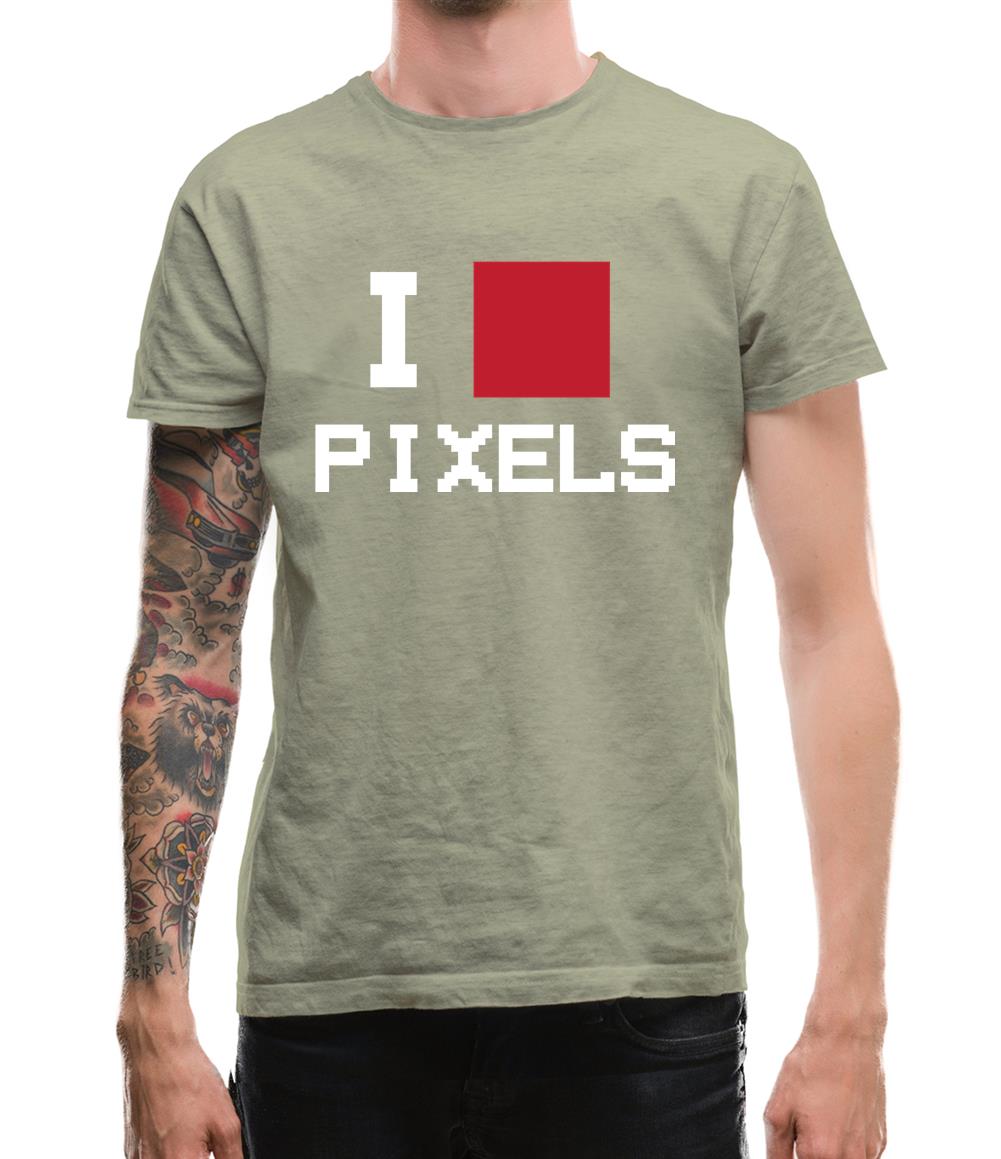 Pixel Heart Mens T-Shirt