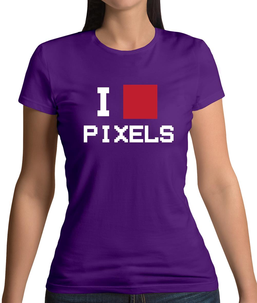 Pixel Heart Womens T-Shirt