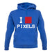 Pixel Heart unisex hoodie