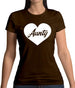 Heart Aunty Womens T-Shirt