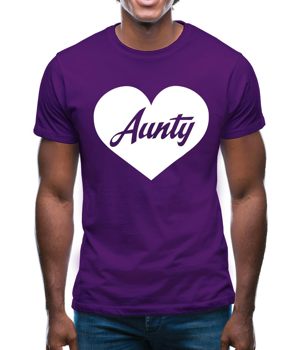 Heart Aunty Mens T-Shirt