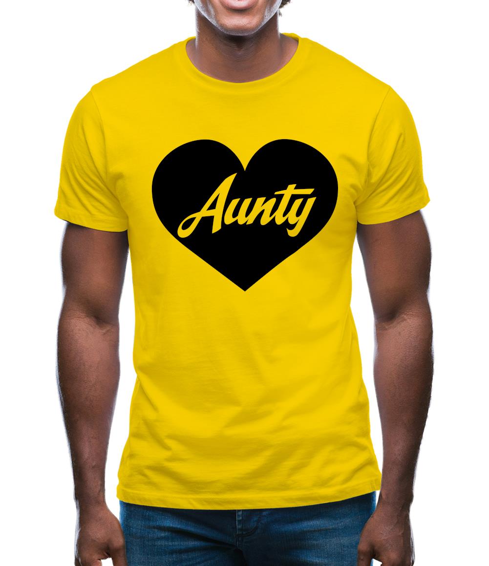 Heart Aunty Mens T-Shirt