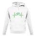 Cycling Heartbeat unisex hoodie