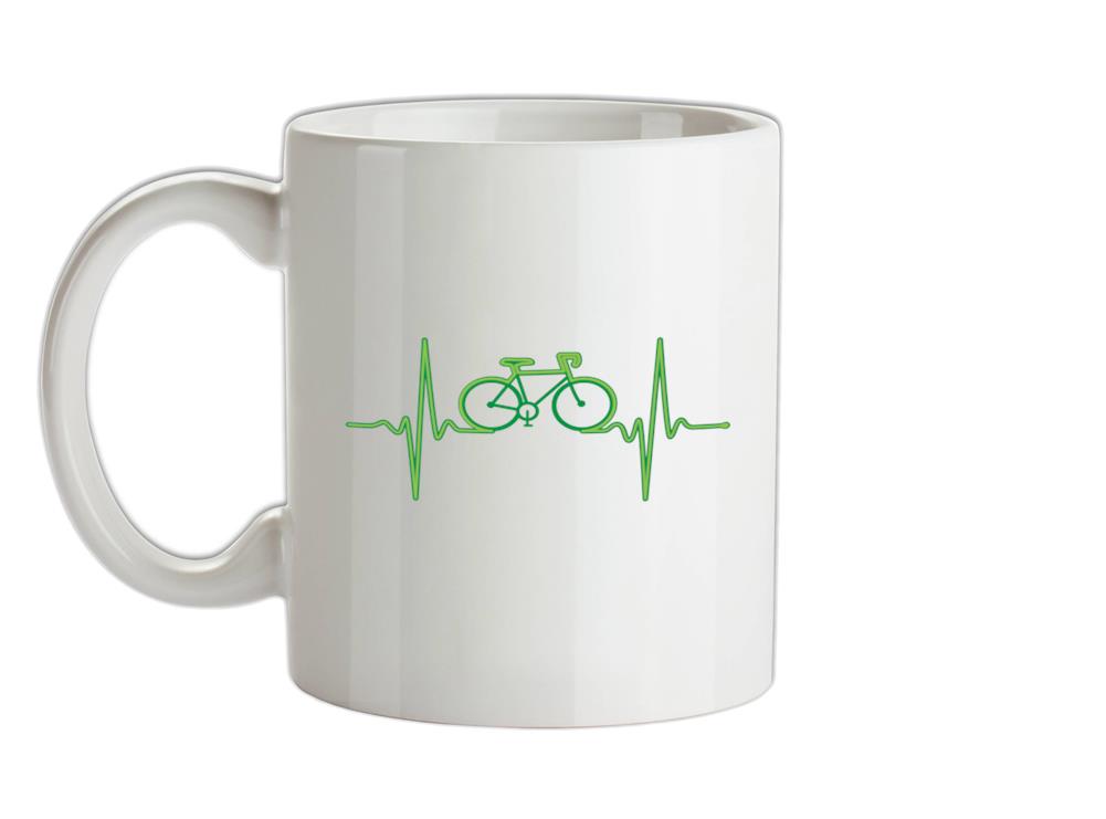 Cycling Heartbeat Ceramic Mug