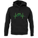 Cycling Heartbeat unisex hoodie