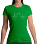 Cycling Heartbeat Womens T-Shirt