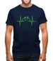 Cycling Heartbeat Mens T-Shirt