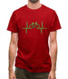 Cycling Heartbeat Mens T-Shirt