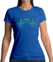 Cycling Heartbeat Womens T-Shirt