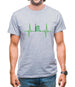 Heartbeat Cricket Mens T-Shirt