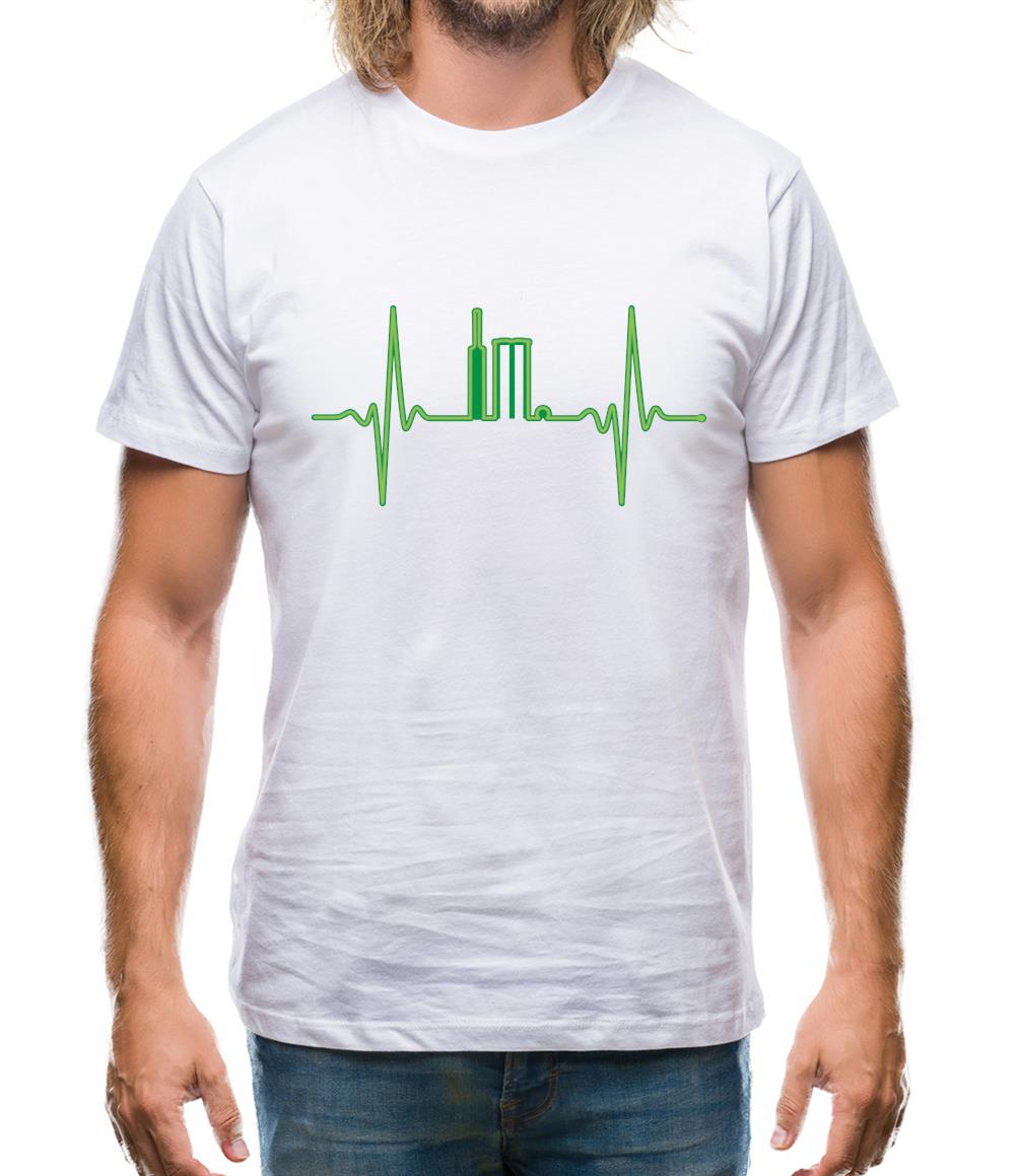 Heartbeat Cricket Mens T-Shirt