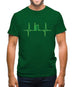 Heartbeat Cricket Mens T-Shirt