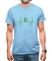 Heartbeat Cricket Mens T-Shirt