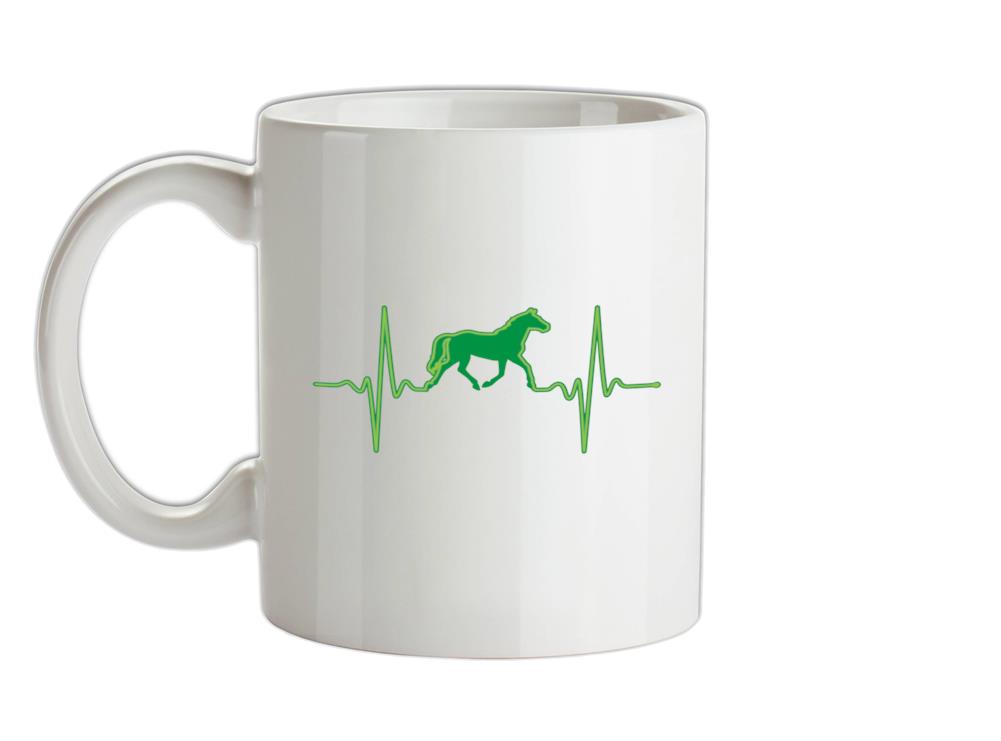 Heartbeat Horse Ceramic Mug