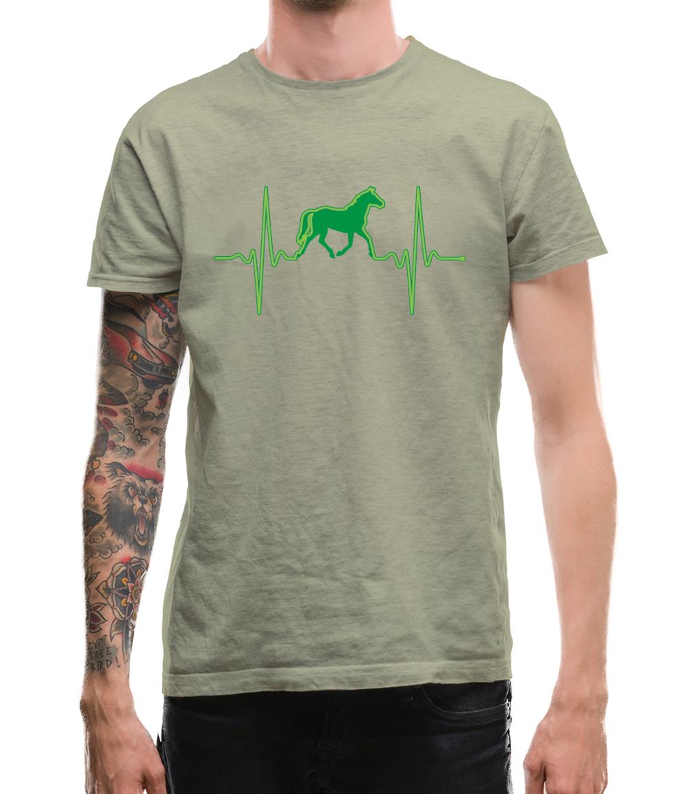 Heartbeat Horse Mens T-Shirt