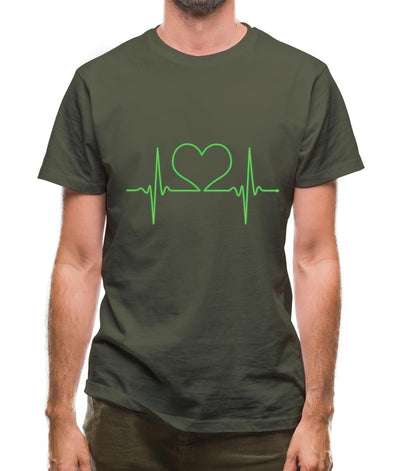 Heartbeat Heart Mens T-Shirt