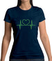 Heartbeat Heart Womens T-Shirt