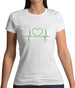 Heartbeat Heart Womens T-Shirt