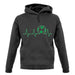 Football Heartbeat unisex hoodie