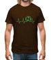 Football Heartbeat Mens T-Shirt