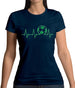 Football Heartbeat Womens T-Shirt