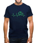 Football Heartbeat Mens T-Shirt