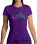 Football Heartbeat Womens T-Shirt