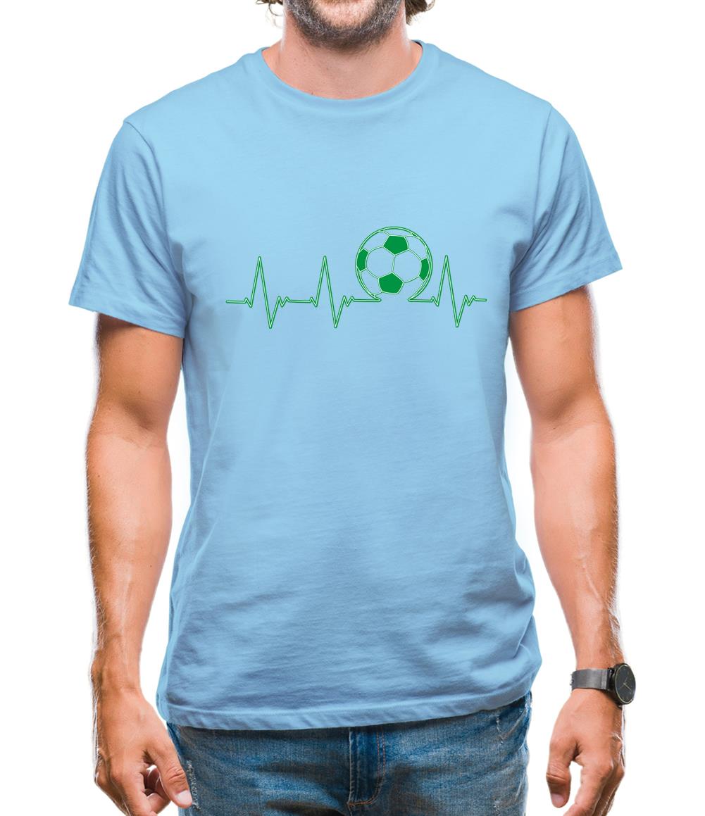 Football Heartbeat Mens T-Shirt