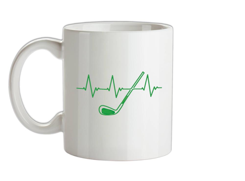 Golf Heartbeat Ceramic Mug