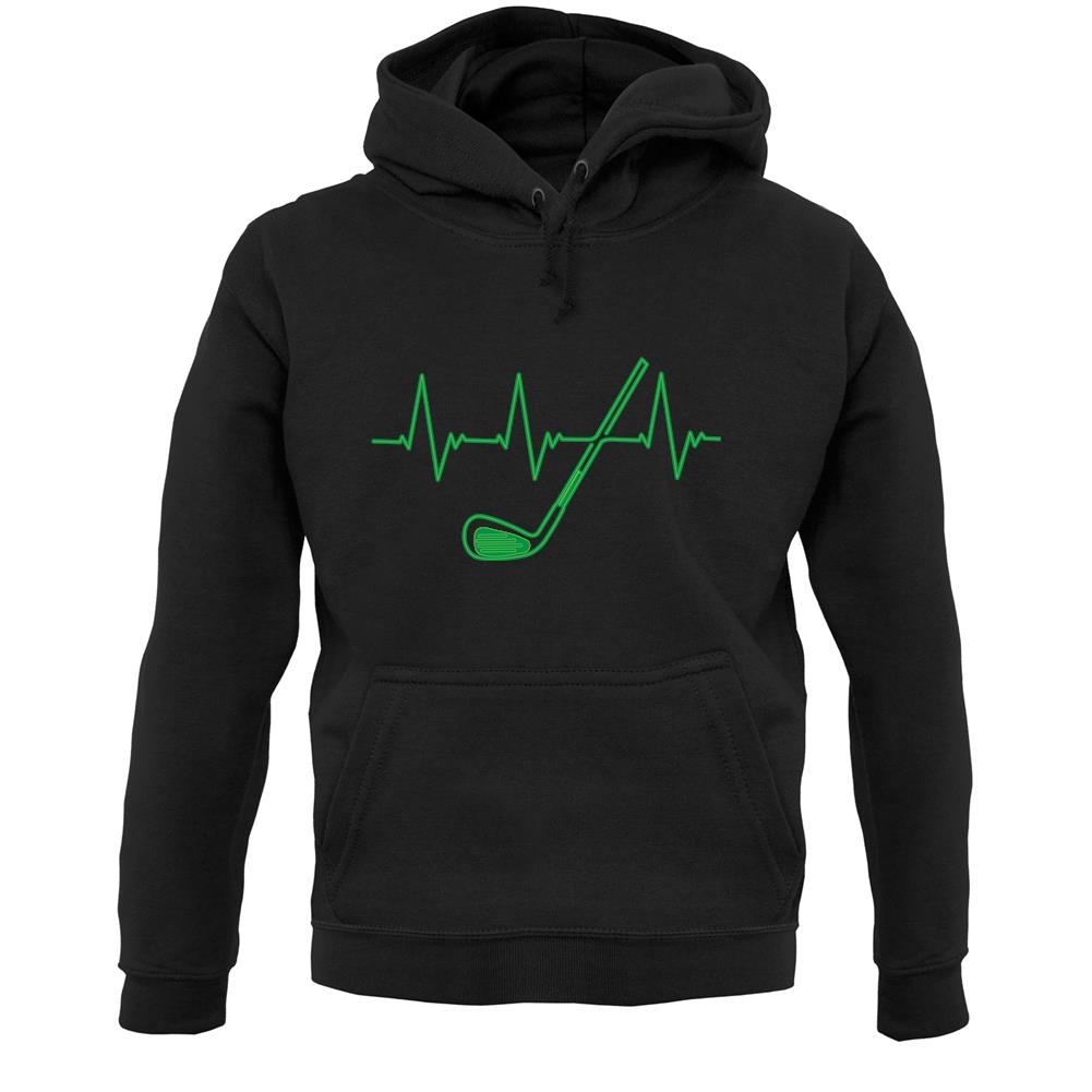 Golf Heartbeat Unisex Hoodie