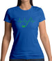 Golf Heartbeat Womens T-Shirt