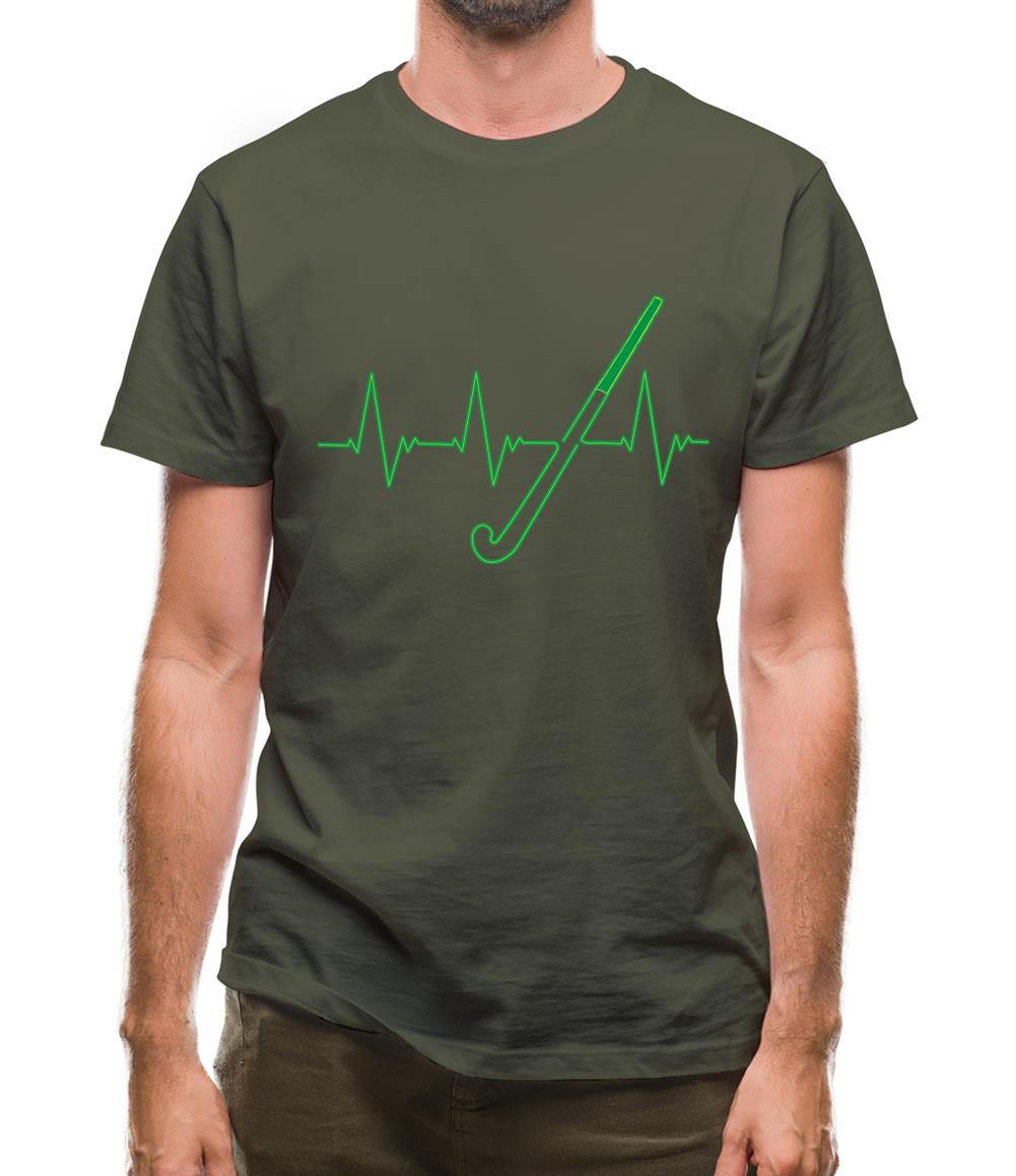 Hockey Heartbeat Mens T-Shirt