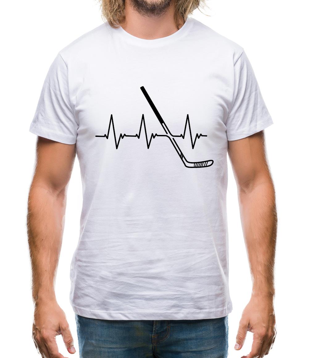Heart Beat - Ice Hockey Mens T-Shirt