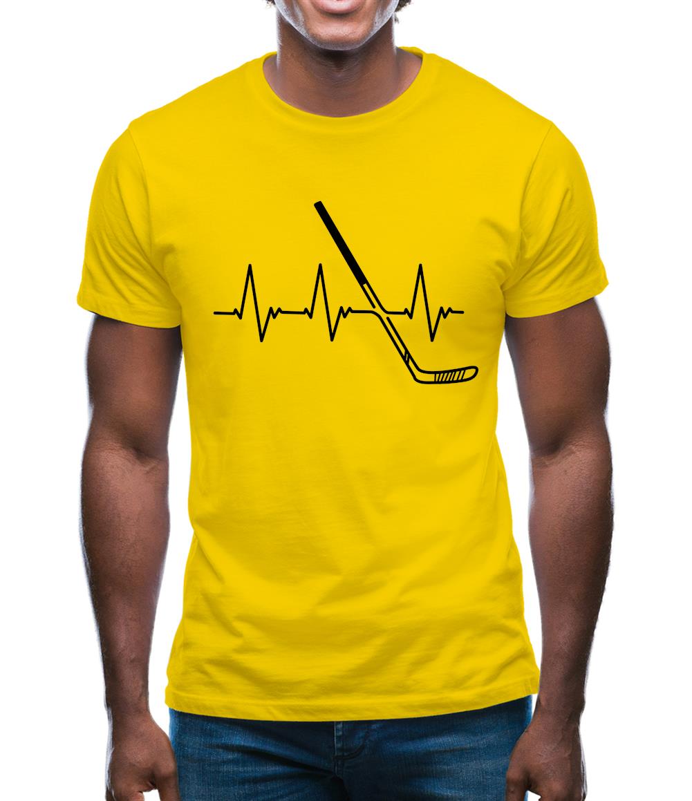 Heart Beat - Ice Hockey Mens T-Shirt