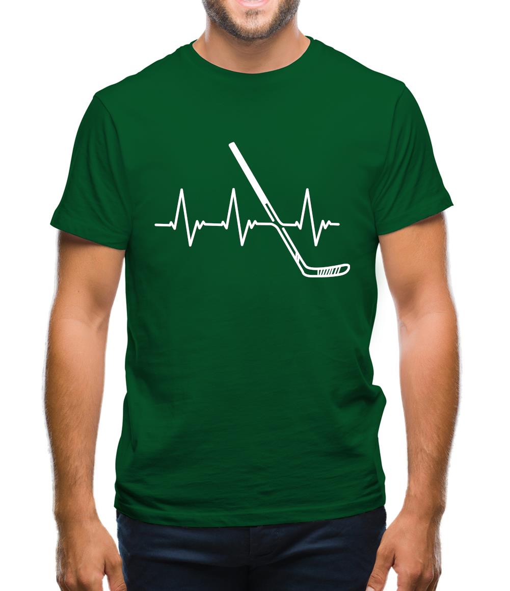 Heart Beat - Ice Hockey Mens T-Shirt