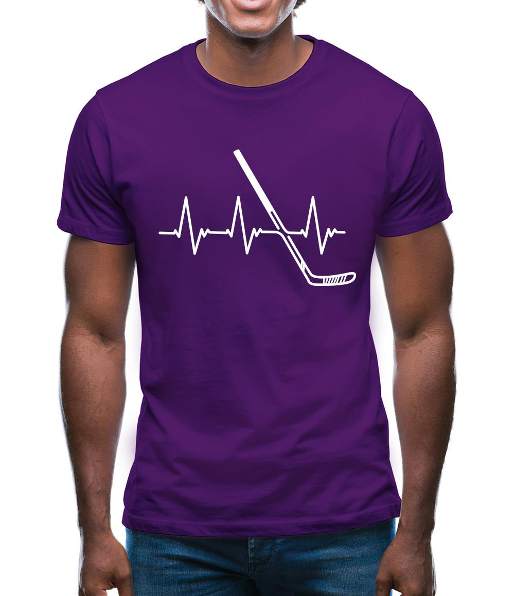 Heart Beat - Ice Hockey Mens T-Shirt