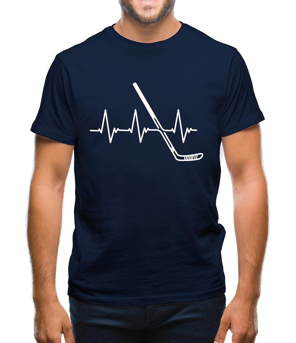 Heart Beat - Ice Hockey Mens T-Shirt