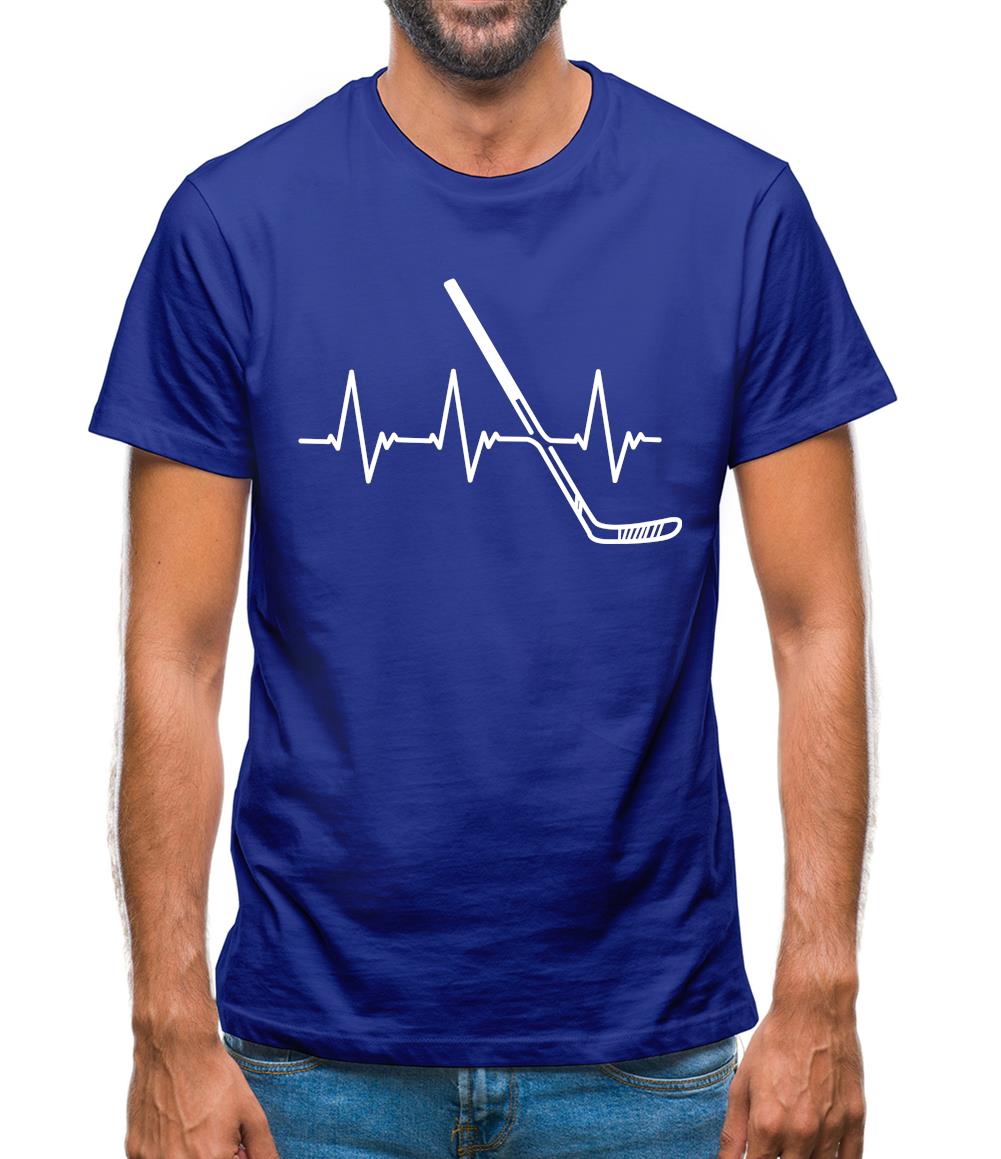 Heart Beat - Ice Hockey Mens T-Shirt