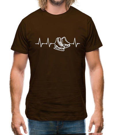 Heart Beat - Ice Skating Mens T-Shirt