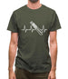 Heart Beat - Skiing Mens T-Shirt