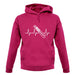 Heart Beat - Skiing unisex hoodie