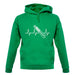 Heart Beat - Skiing unisex hoodie