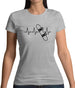 Heart Beat - Snowboarding Womens T-Shirt