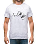 Heart Beat - Snowboarding Mens T-Shirt